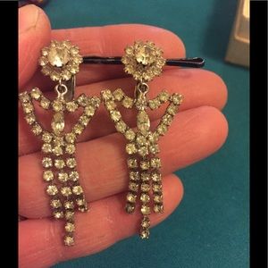 Vintage | Rhinestone Dangle Earrings